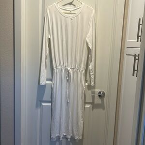 White tie waist dress